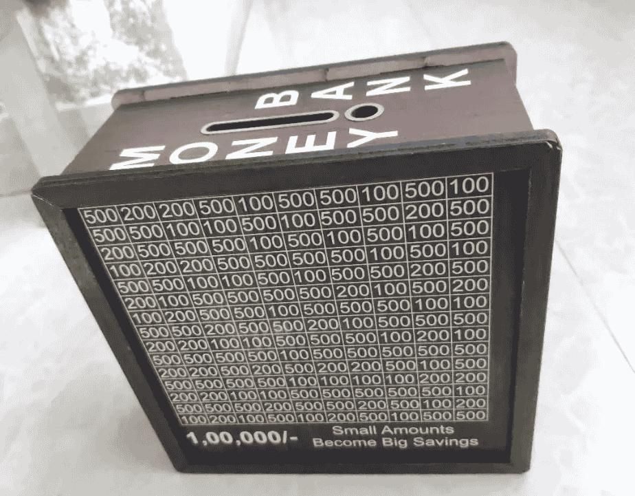 Savings Challenge Piggy Bank .